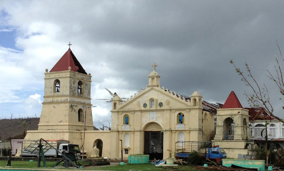 A view of the Roman Catholic church in the coastal Philippine town of Balangiga, the belfry of which the town built in 1998 in the hope that the US would return three bells it says were stolen during the 1899-1902 Philippine-American War. (Reuters/Nathan Layne/File Photo)