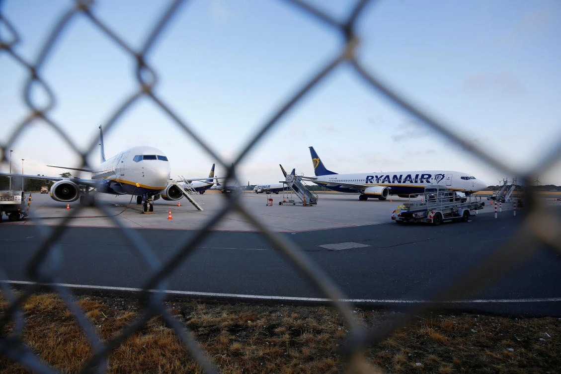 A walk-out by Ryanair pilots in five European countries disrupted the plans of an estimated 55,000 travelers with the budget airline at the height of the summer holiday season. (Reuters)