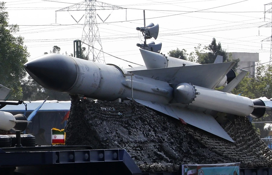 He described the new version of the Fateh Mobin as "100-percent domestically made... agile, stealth, tactical (and) precision-guided". (File photo: AFP)