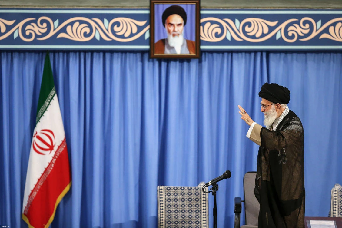 Iran’s Supreme Leader Ayatollah Ali Khamenei said the country had never started a war. (Khamenei.IR/AFP)