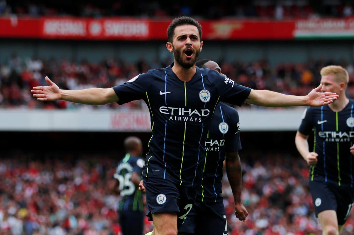 Bernardo Silva got his season off to a fine start with a goal in Manchester City's 2-0 opening-day win over Arsenal. (AFP)