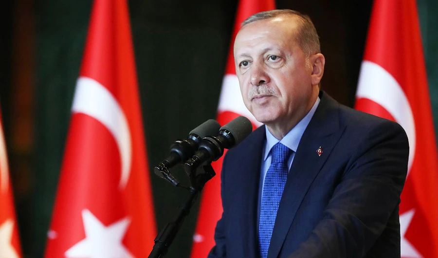 President Erdogan has defied market calls for an interest rate increase. (AFP/ Turkish presidential press service)