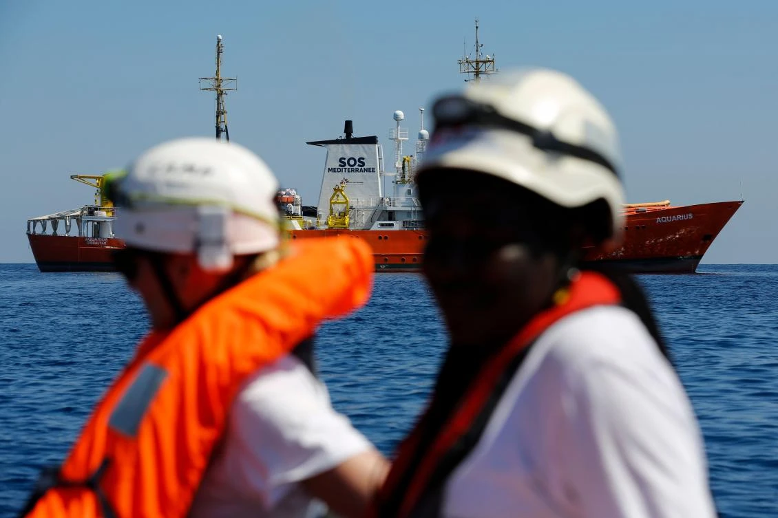 French officials urge help for migrant rescue ship