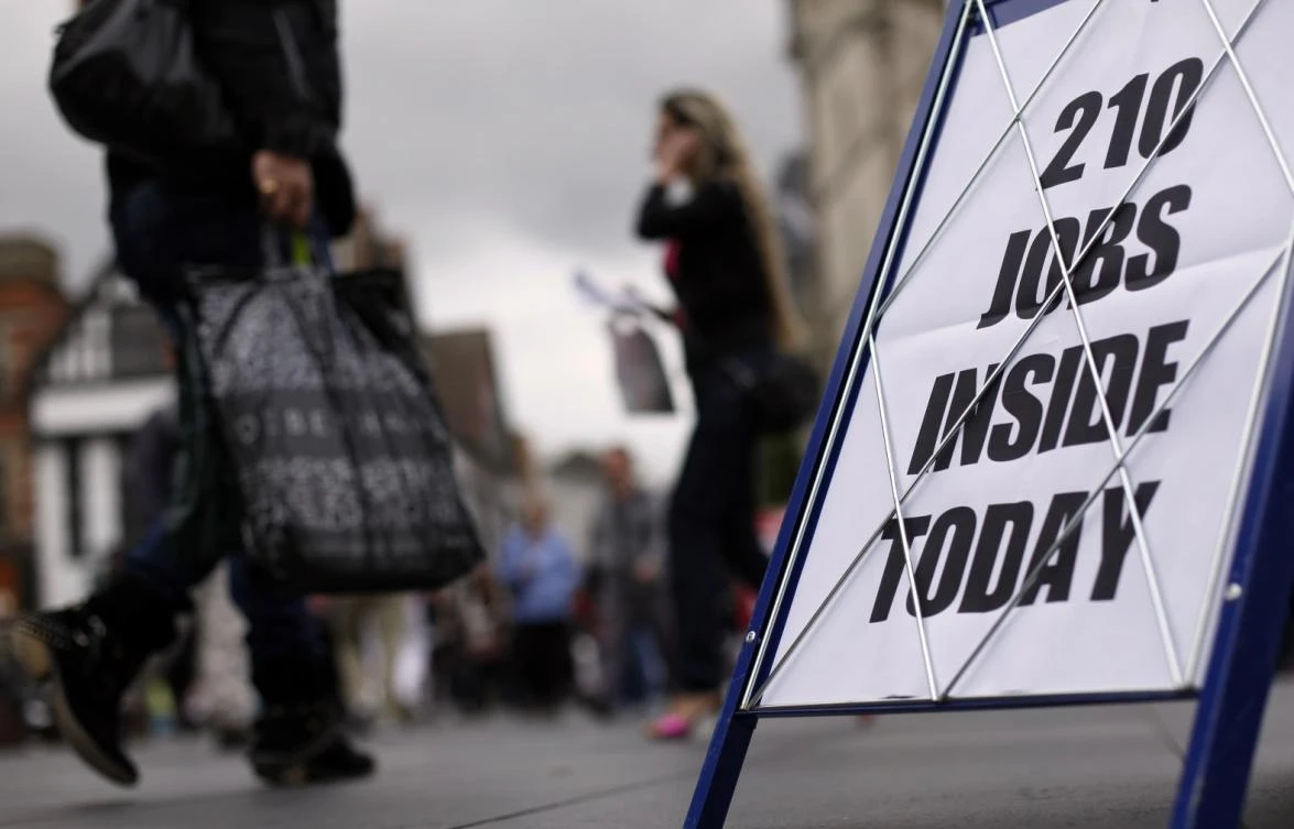 Tuesday’s official figures also showed the sharpest annual decline in the number of EU workers in Britain since 1997. (Reuters)