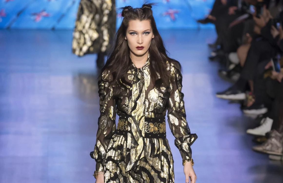 Supermodel Bella Hadid just dropped an image from a new campaign for Versace. (Shutterstock)