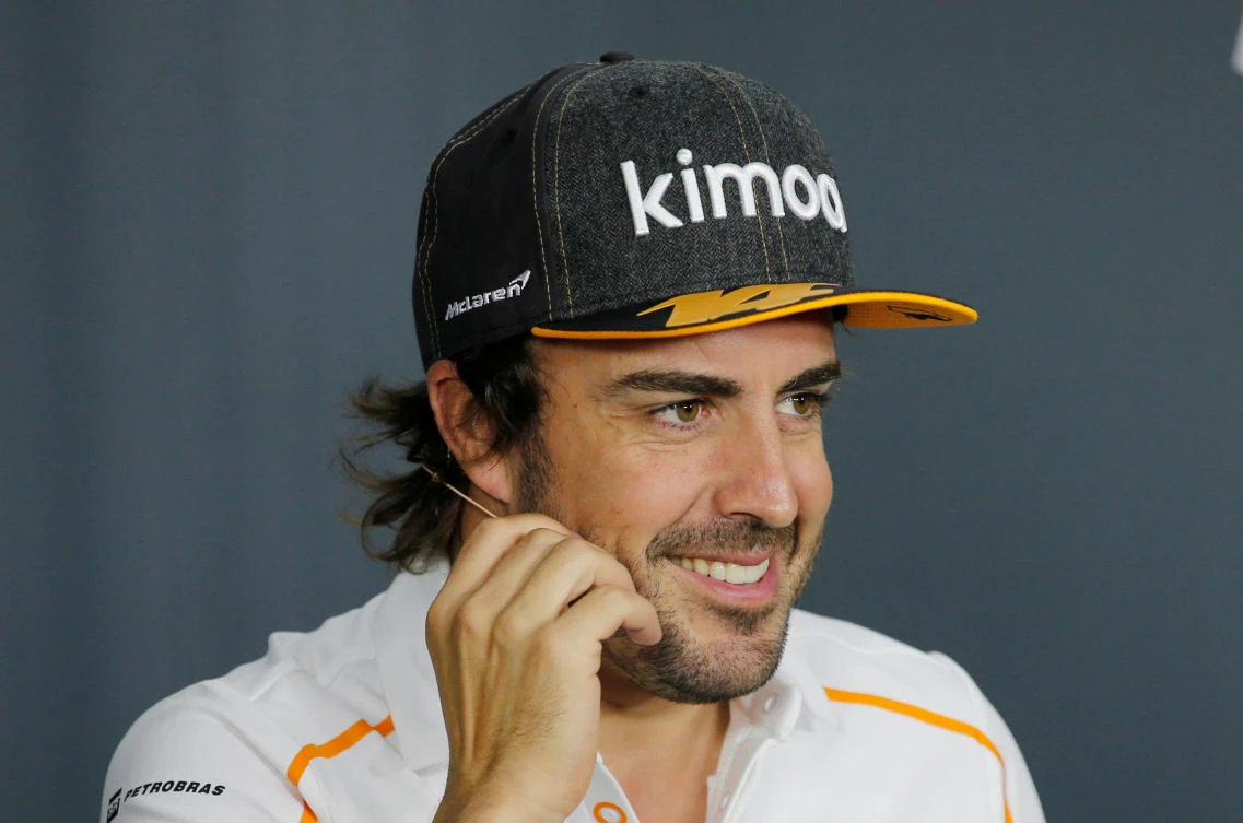 McLaren's Fernando Alonso during the press conference for the French Grand Prix in June, 2018. (Reuters)