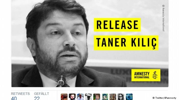 First detained in June 2017, Taner Kilic should be released in the next hours. (Screen grab)