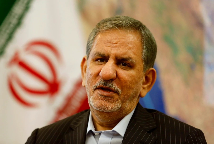 Iranian vice president Eshaq Jahangiri said the priority was to limit the damage caused to people’s lives by the sanctions. (AFP)