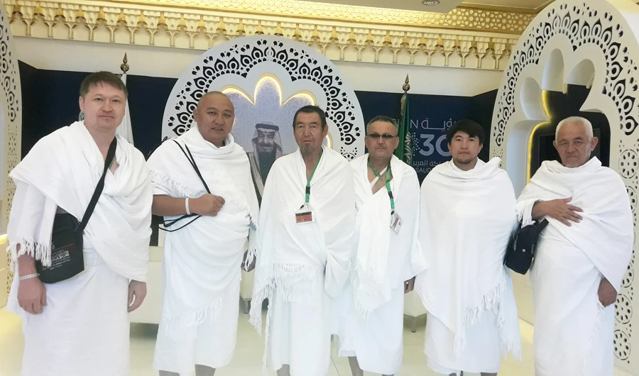 Members of the Sports Academy, Kyrgyzstan, reach Makkah under the Custodian of the Two Holy Mosques Guests Program. (AN photo)