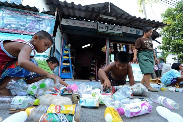 Thailand’s military government has said improving the country’s waste management infrastructure is a priority and set goals for 2021. (AFP)