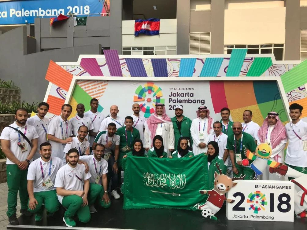 The Saudi delegation have been getting acquainted with the athlete village. (Asian Games)