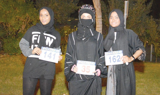 Winners of the All-Women Skating Marathon. (AN photo)
