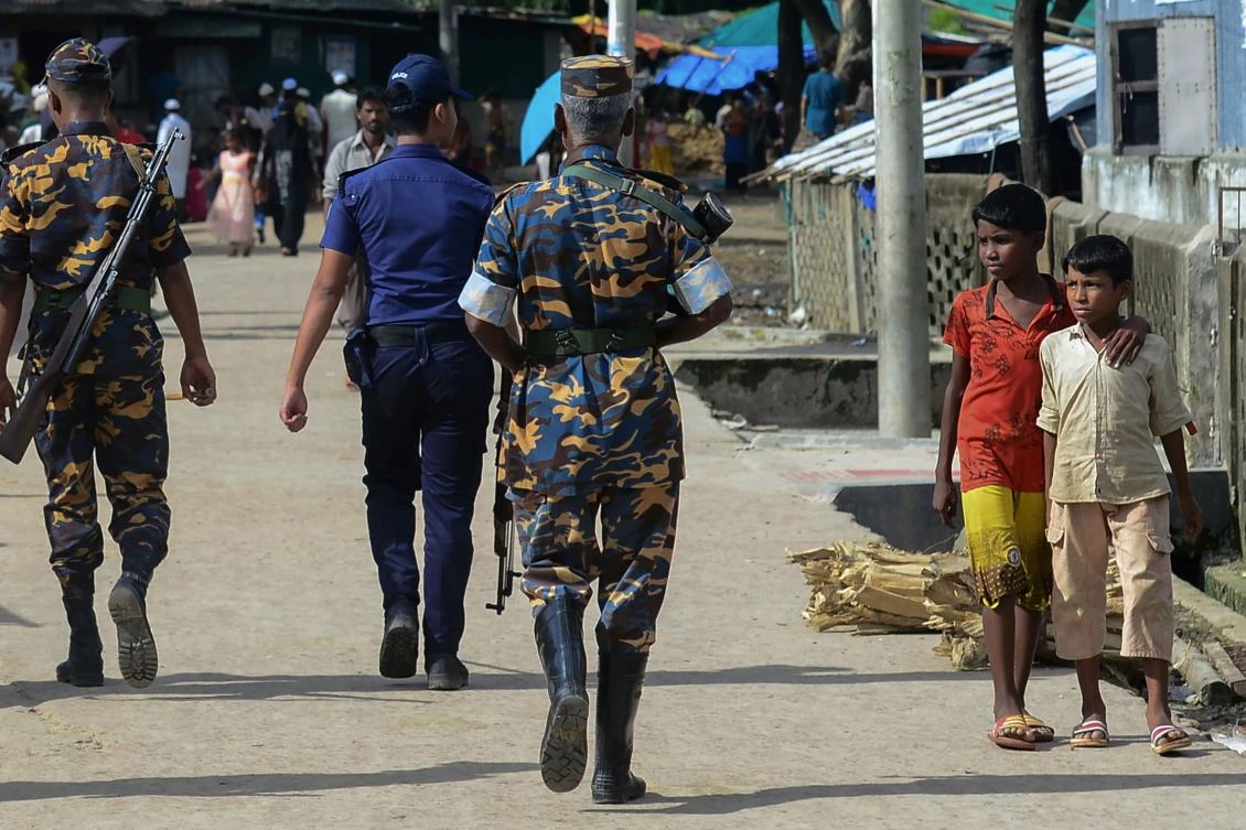 Patrols from the Bangladeshi police had been increased but forces were spread thin to guard one million Rohingyas. (AFP)