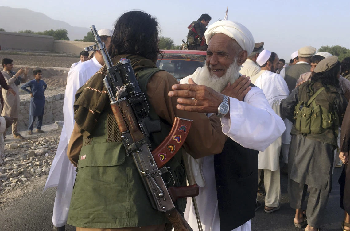 The Taliban’s leader said there would be no peace as long as the occupation of foreign forces continued (AP Photo/Rahmat Gal, File)