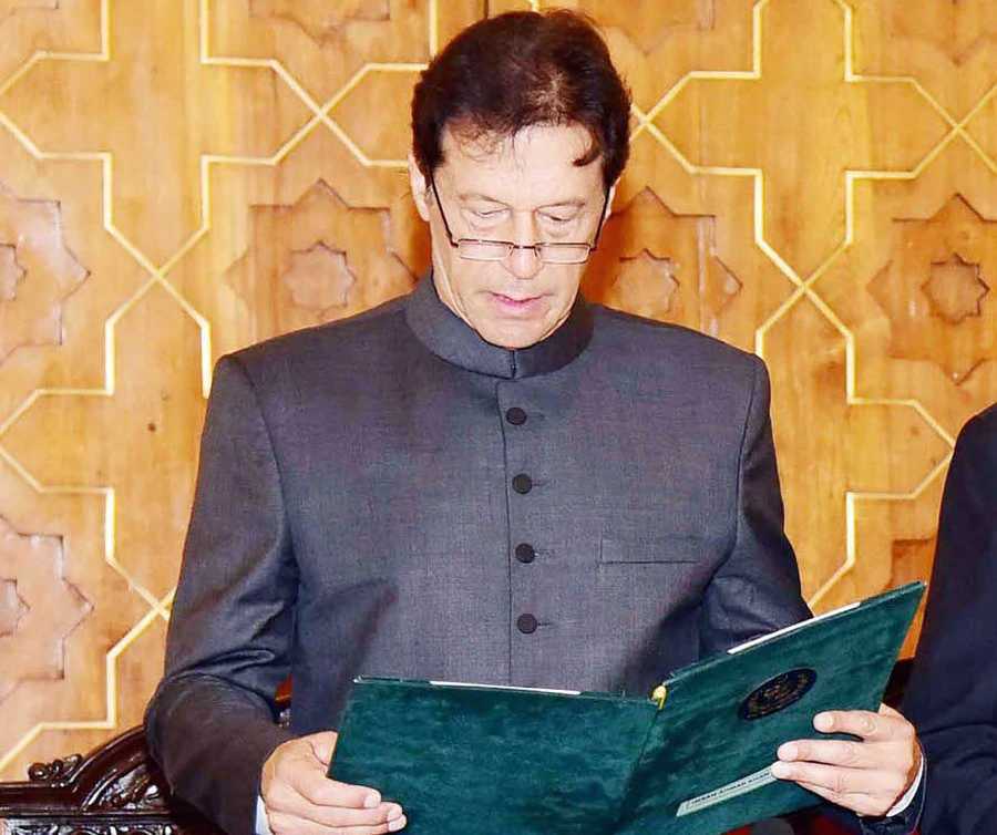 After a 22-year battle for the office, Imran Khan, chairman of Pakistan Tehreek-e-Insaf has been sworn in as Pakistan’s 22nd Prime Minister. After winning the vote in Parliament yesterday (17/08/18) Khan was a shoe-in for the role, particularly after a tremendous victory by his party numbers during the elections. (Photo by Press information department)