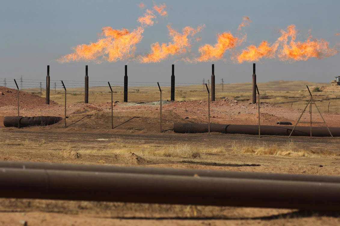 Executives from the two companies have signed an agreement which outlines a program to develop the fields. (AFP)