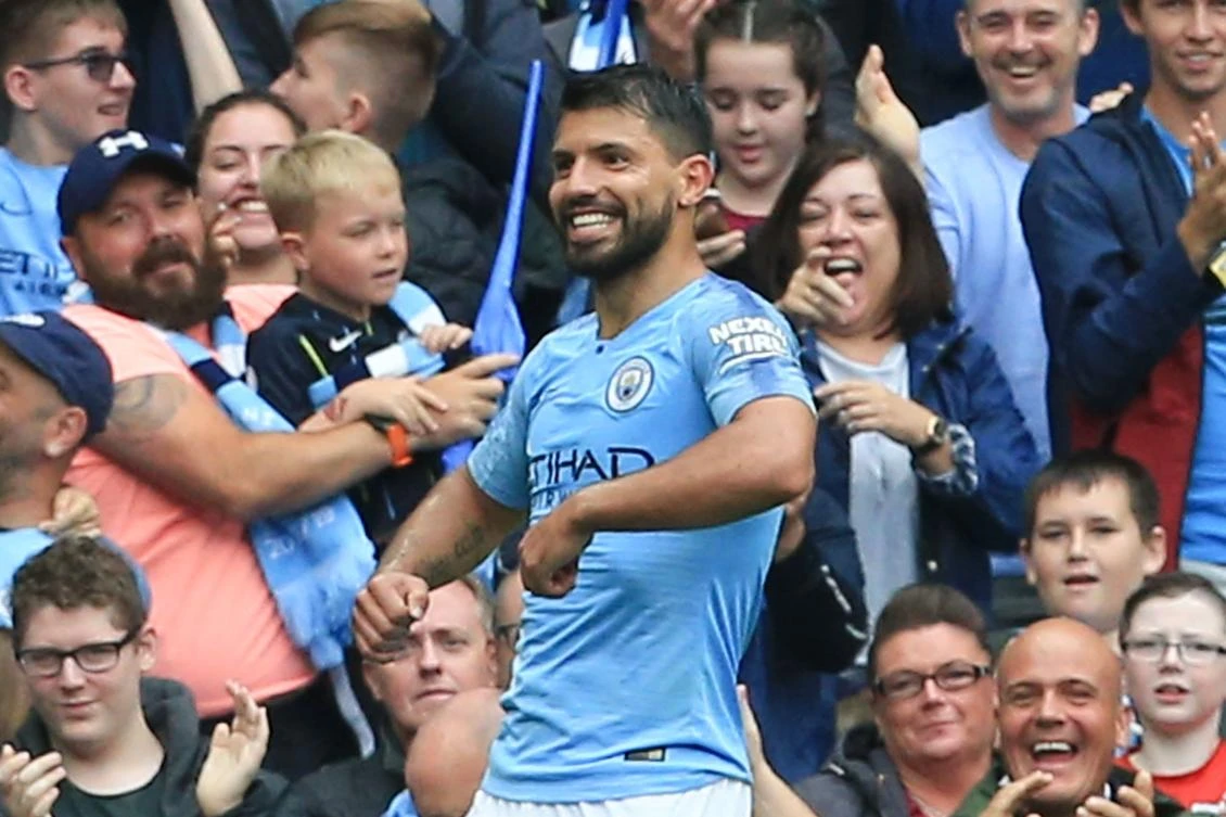 Sergio Aguero’s hattrick puts Pep Guardiola’s slick City top of Premier League