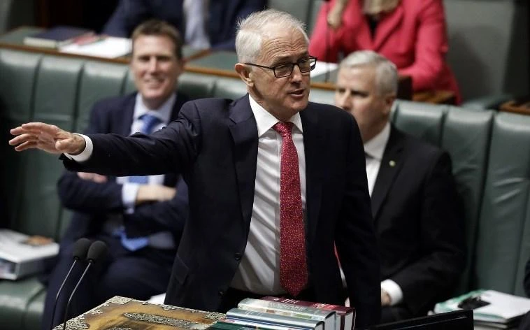 Malcolm Turnbull’s decision to dump his unpopular plan to cut corporate tax rates to 25 percent from 30 percent was seen as an attempt to curry favor with colleagues. (AFP)