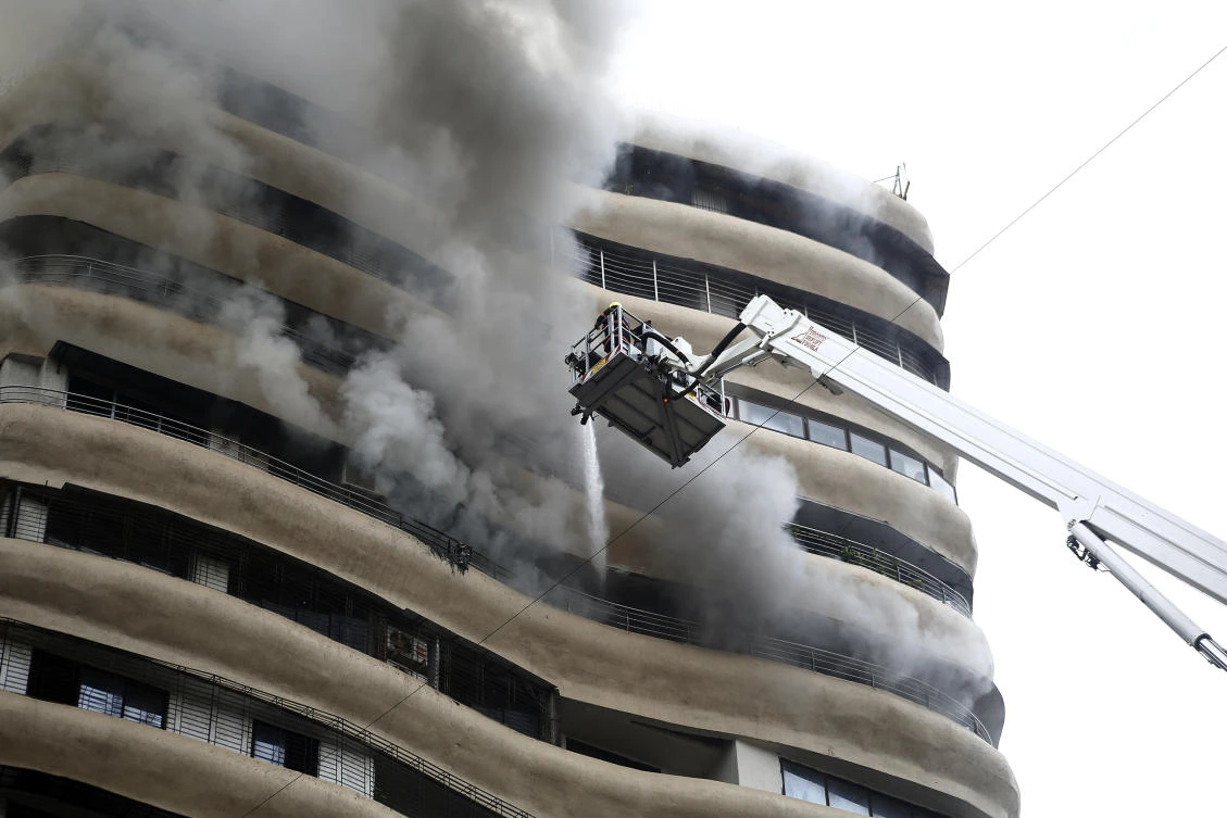 Fire in multi-story building in India’s Mumbai kills 4