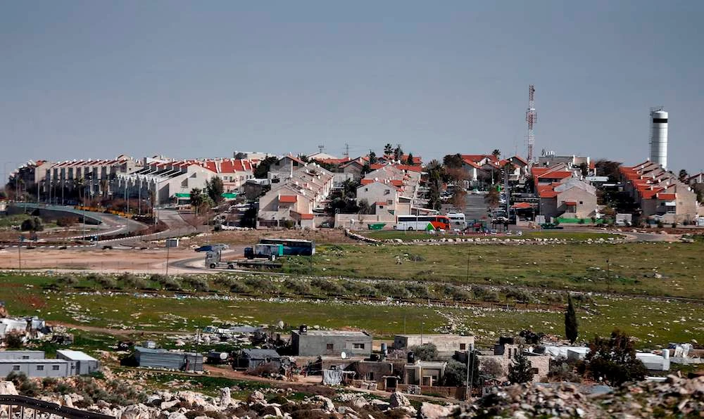 The Israeli settlement of Adam, near Ramallah in the occupied West Bank. (AFP)