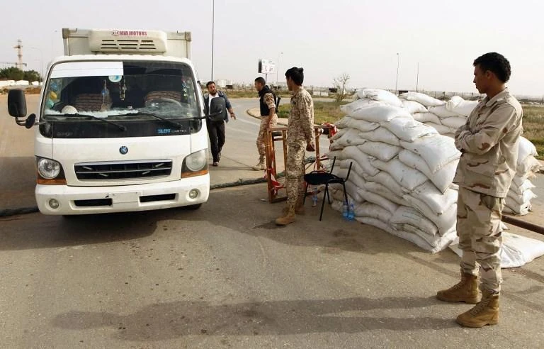 Four Libyan soldiers of the UN-backed unity government were killed during the attack at checkpoint. (AFP)