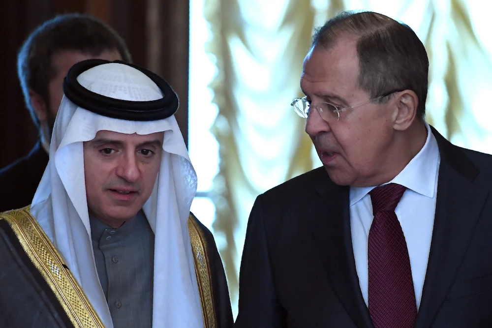 Adel Al-Jubeir will meet Sergei Lavrov in Moscow on Wednesday. (AFP)