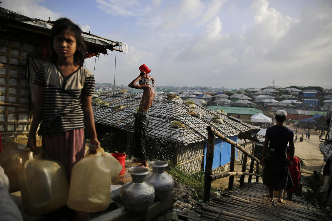 First built more than 20 years ago by earlier, smaller waves of Rohingya refugees, the camps in Cox's Bazar district exploded in size last year when Myanmar's army launched its attacks around Aug. 25, and hundreds of thousands of Rohingya began flooding across the border. (AP)