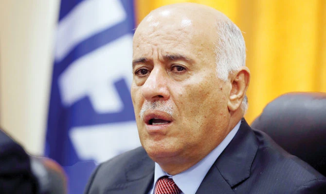 Jibril Rajoub, chairman of the Palestinian Football Association, is fighting a 12-month ban imposed by FIFA. (File/AFP)