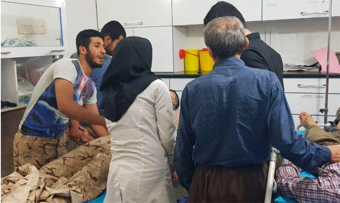 Images on social media showed people being rushed to hospitals, but suggested relatively light damage to infrastructure. (Photo: Social media)