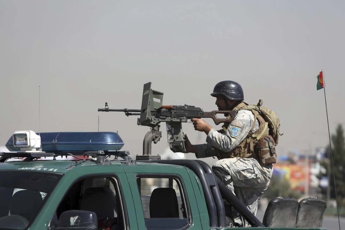 A large amount of heavy and light weapons and ammunition were destroyed during raids on two Daesh hideouts. (File photo: AP)
