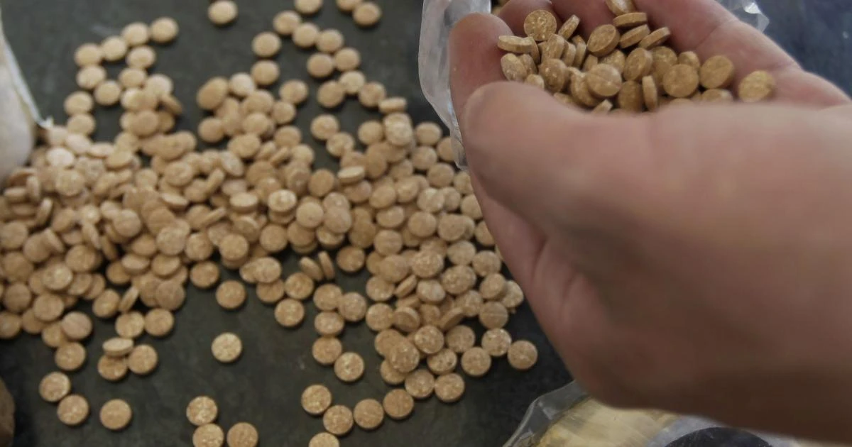 Saudi Customs officials at King Khalid International Airport thwarted an attempt to smuggle a total of 569,531 Captagon pills on Monday. (AFP)