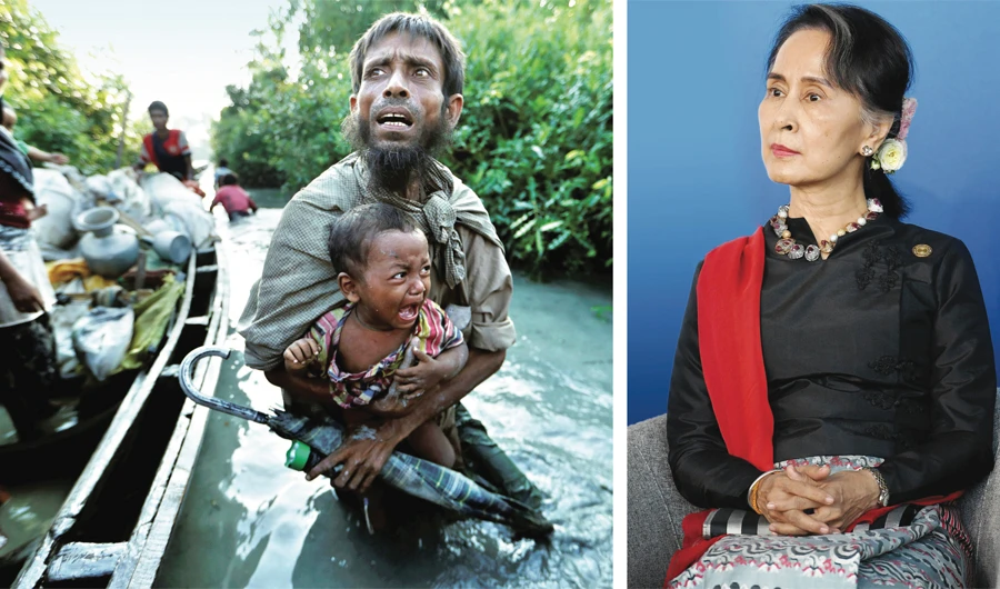 Nobel laureate Aung San Suu Kyi’s government failed to protect Rohingya Muslims from the military’s atrocities, according to UN investigators. File/Reuters, AFP