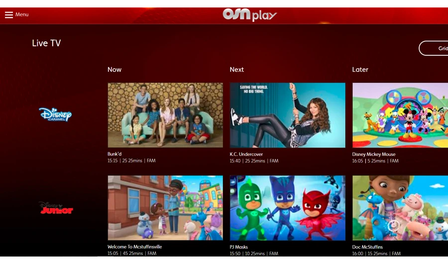 OSN Play now offers sports, Arabic, kids and general entertainment live-streaming channels.