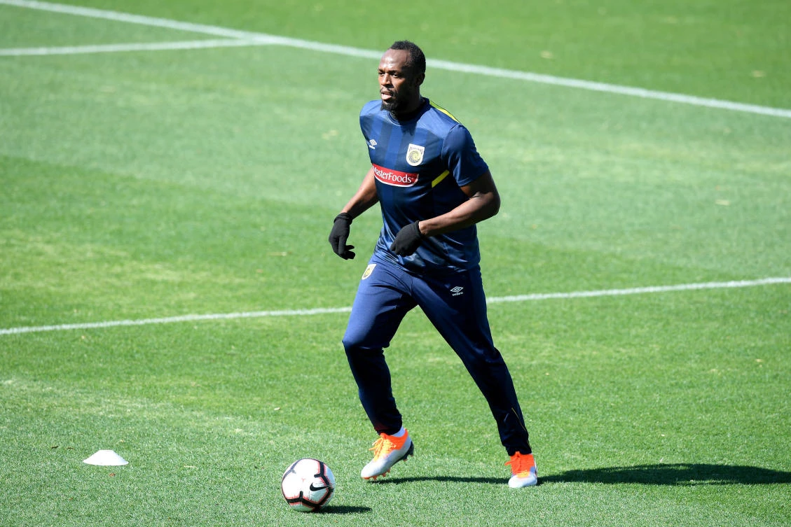 Usain Bolt has work to do in pursuit of his footballing dream