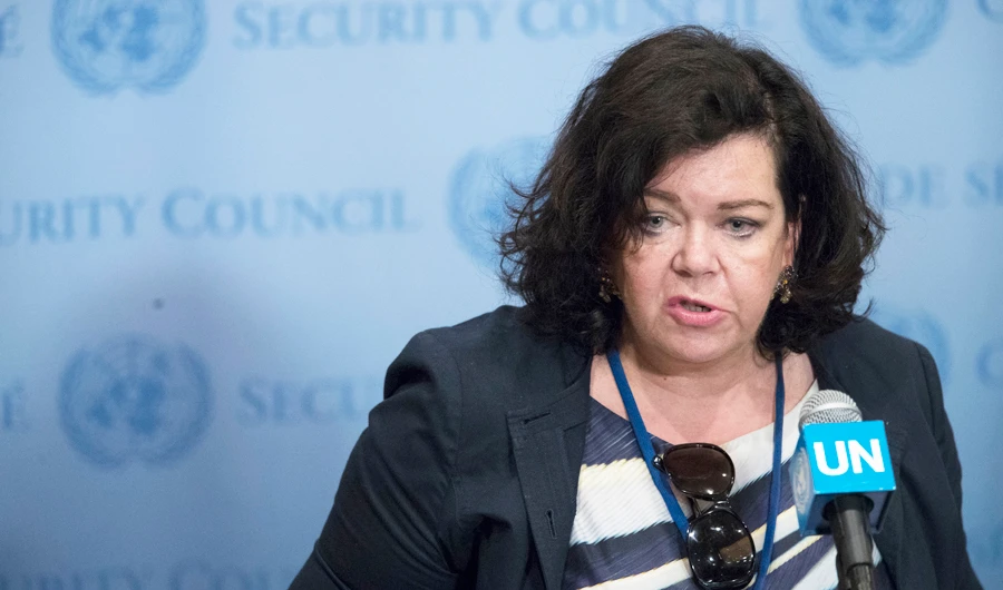 Britain’s UN Ambassador Karen Pierce, the current council president, said there will be informal consultations Friday to determine what Russia’s objections are. (AP)