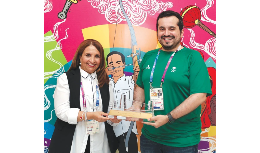 Saudi Asian Games head meets member of Bahraini Olympic committee