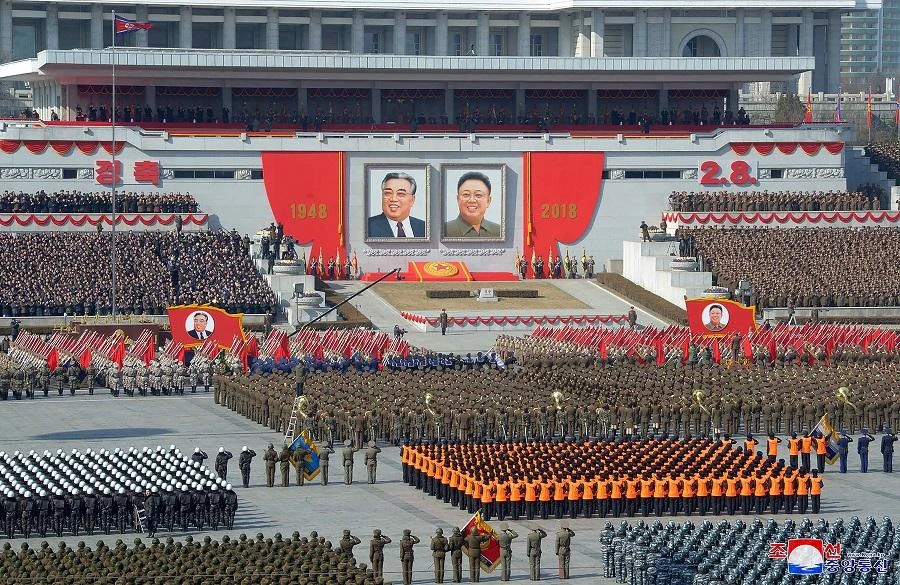 Analysts say that so far there is no indication the parade will match the April 2017 “Day of the Sun” parade. (File/AFP)