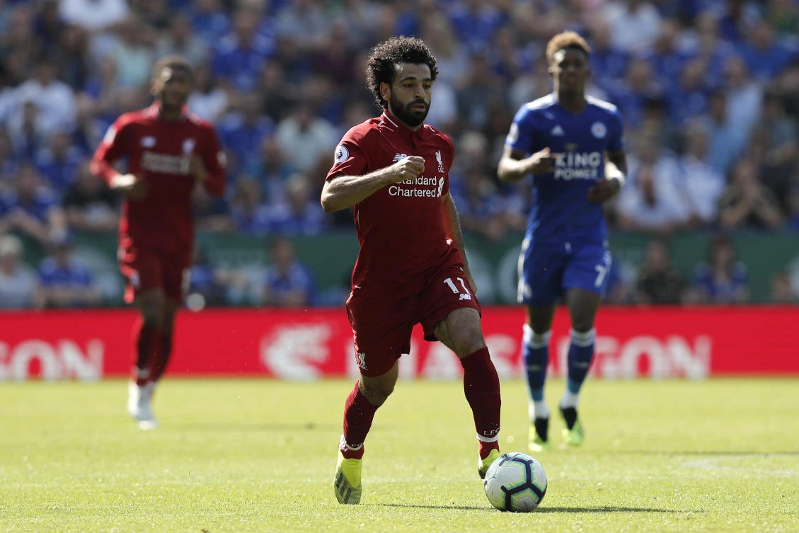 Mohamed Salah's Liverpool made it four wins from four at the weekend when they beat Leicester, and remain at the top of the Premier League table with Manchester City and Chelsea. (AFP)