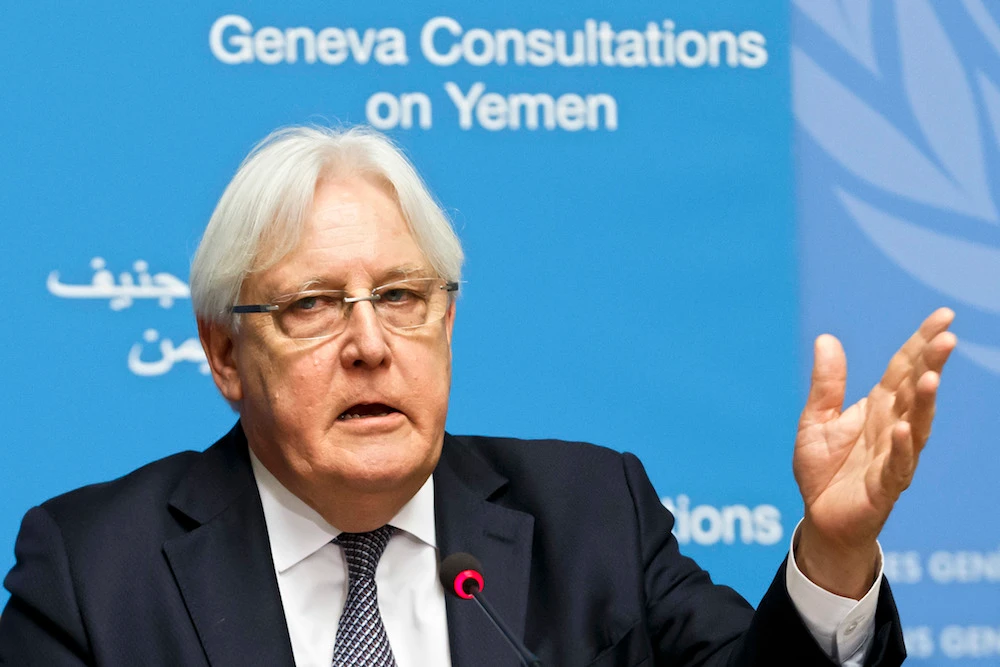 Martin Griffiths said congratulated the two sides for agreeing to take part in the talks. (AP)