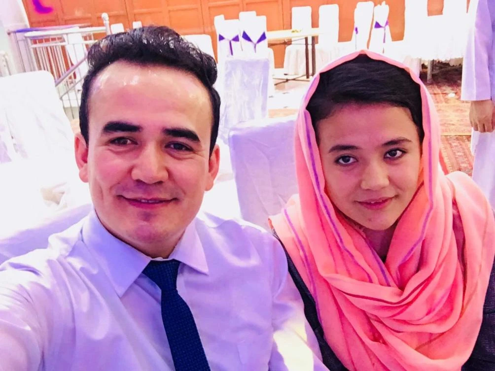 Rahila with her brother, weeks before the bomb blast that killed her. (AN Photo)