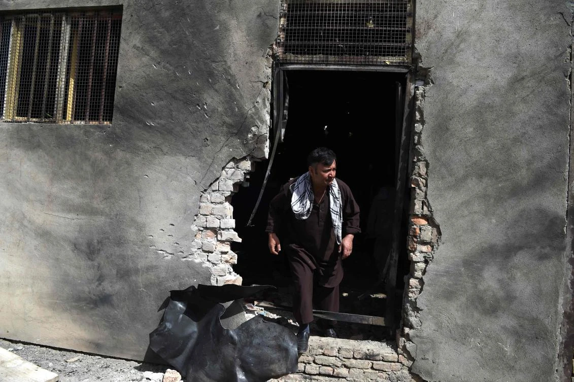 At least 20 people have been killed including two Afghan journalists after twin blasts at a Kabul wrestling club on Wednesday, September 5. (AFP)
