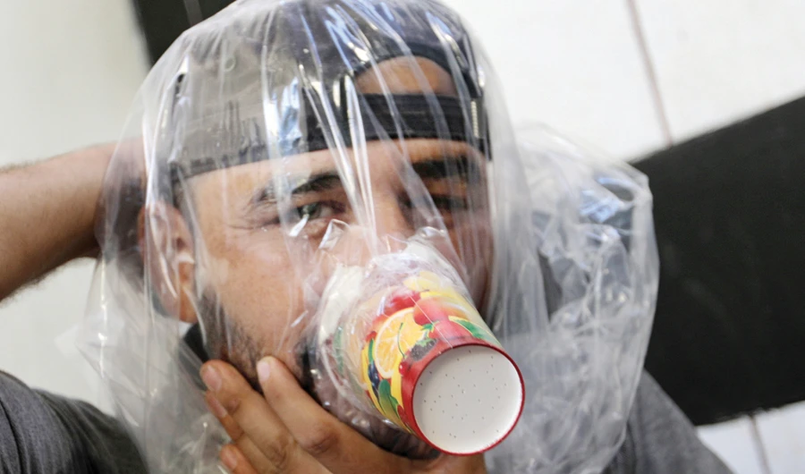 Civilians are concerned about chemical warfare in Idlib. (Reuters)
