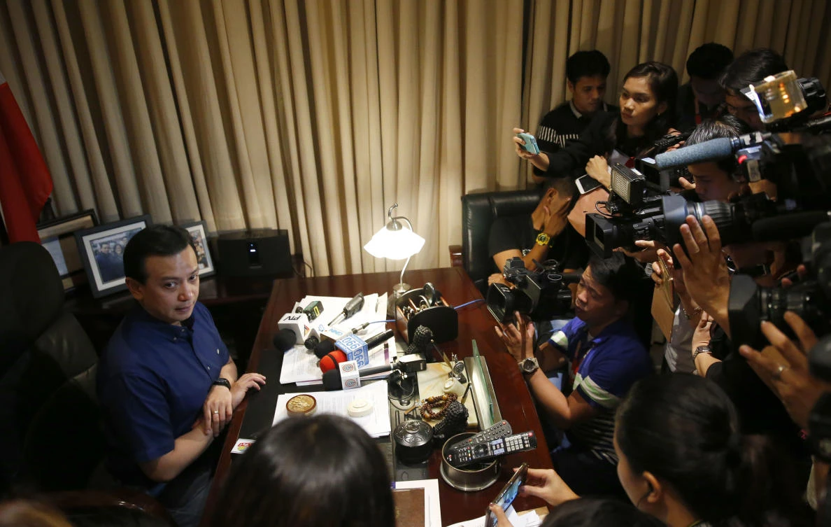 Philippine president Duterte: Defiant senator won’t be arrested without court warrant