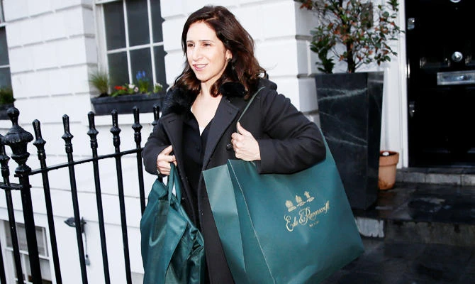 Marina Wheeler, the wife of London Mayor Boris Johnson leaves their home in London, Britain February 22, 2016. (REUTERS)