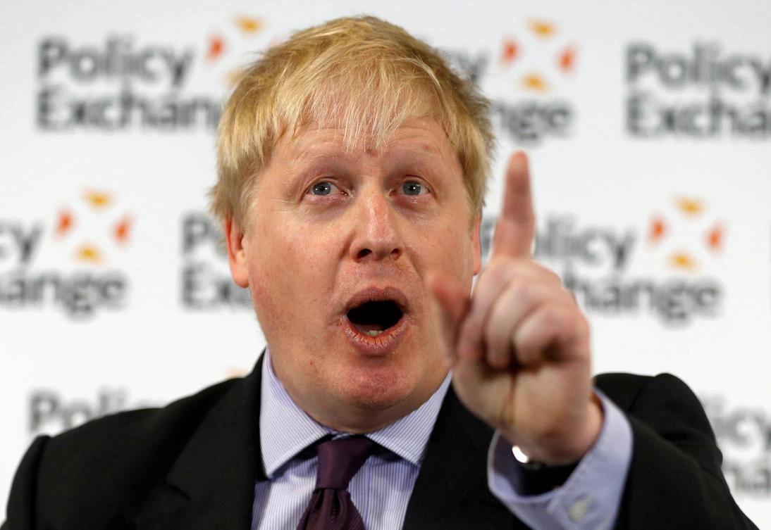Britain's Foreign Secretary Boris Johnson delivers a speech on Brexit at the Policy Exchange in central London, Britain, February 14, 2018. (Reuters)
