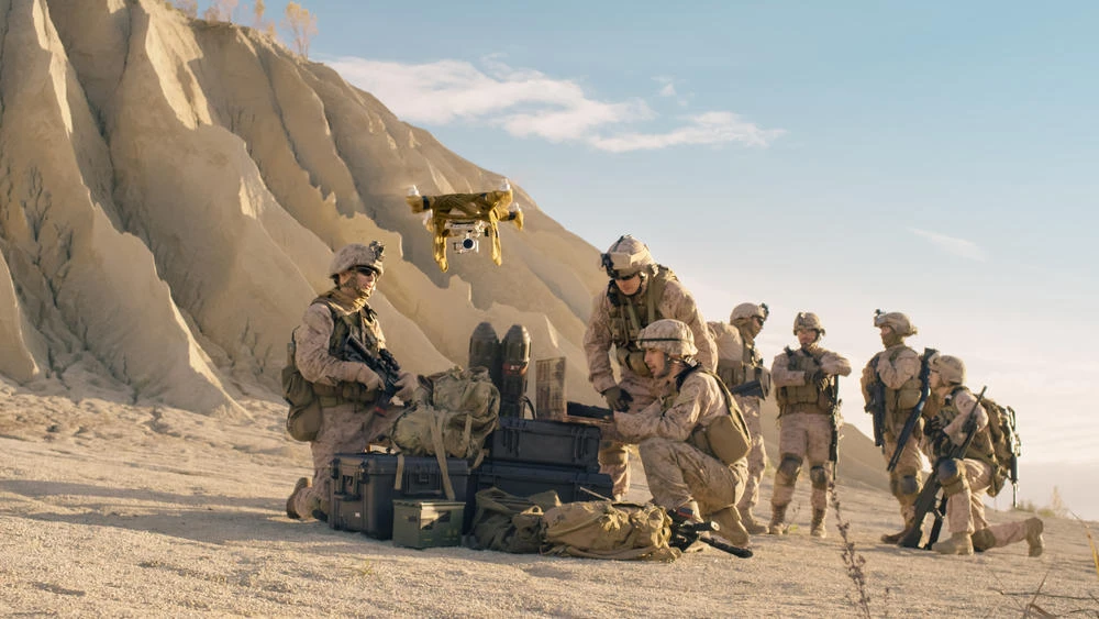US troops operate a drone during a desert warfare exercise. A suspected US drone strike has killed four alleged Al-Qaeda militants including a field leader in southern Yemen, tribal leaders said on Sept. 9, 2018. (Shutterstock photo)