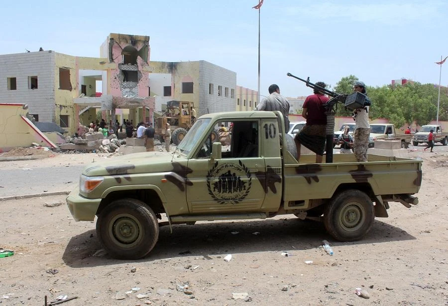 The source said the Houthis used civilians in the region on as human shields as the army advanced toward them. (File/AFP)