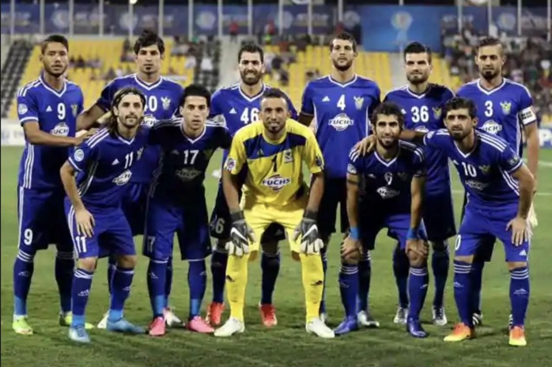 Spectators shouted the chants at an Arab Club Champions Cup game on Sunday between USM Alger and Iraq’s Air Force Athletic Club. (Reuters)