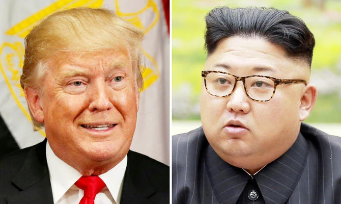 A combination photo shows US President Donald Trump in New York, US September 21, 2017 and North Korean leader Kim Jong Un in this undated photo released by North Korea's Korean Central News Agency (KCNA) in Pyongyang, September 4, 2017. (REUTERS)