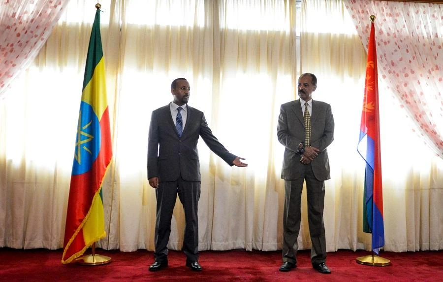 Ethiopia, Eritrea leaders celebrate peace and new year at border where war raged